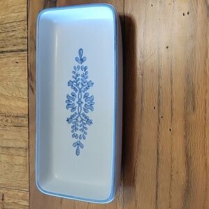 Pfaltzgraff Yorktowne Rectangle Stoneware Cracker Relish Dish Tray